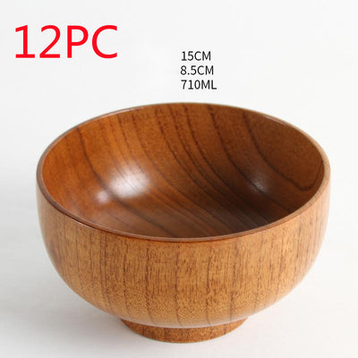 Cuenco de Madera de Azufaifa Estilo Japonés Natural - Image 24