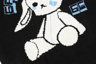 Suéter Oversized Cuello Redondo Tendencia Urbana Manga Larga - Image 20
