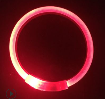 Collar LED Recargable para Perros con Luz Nocturna USB
