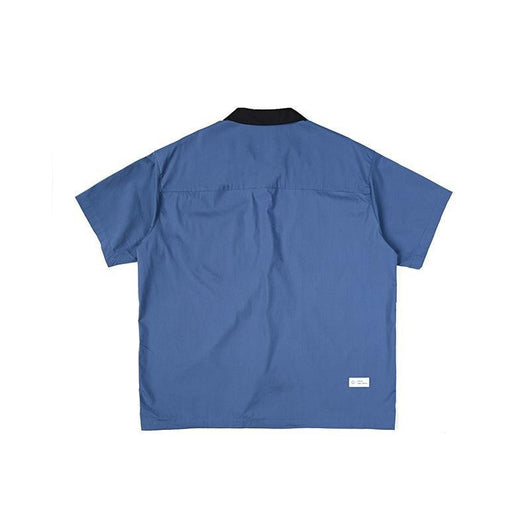 Camisa Casual Manga Corta con Cuello Combinado para Hombre - Image 9