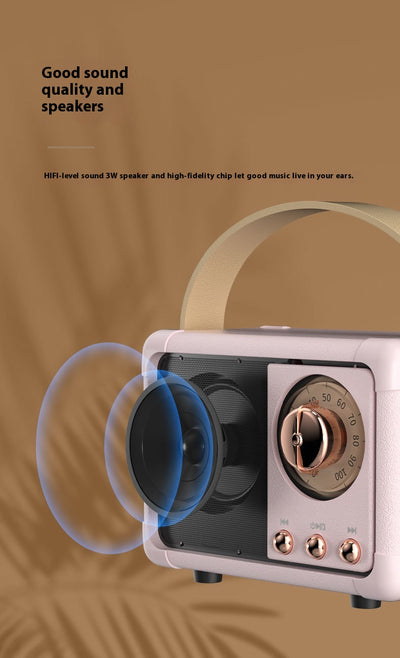 Altavoz Bluetooth Portátil Retro Mini Inalámbrico para Auto y Escritorio - Image 34