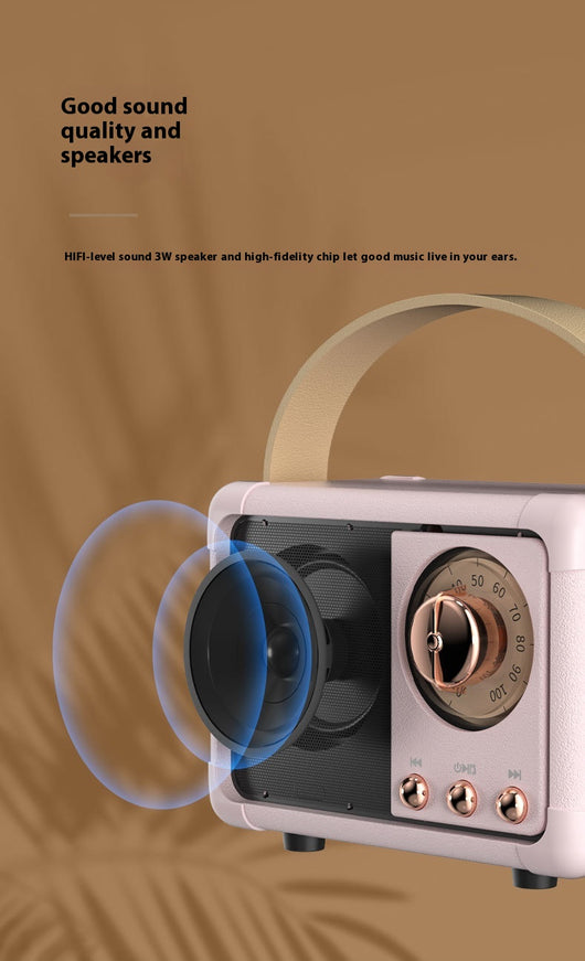 Altavoz Bluetooth Portátil Retro Mini Inalámbrico para Auto y Escritorio - Image 34