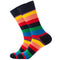 Calcetines Hip-hop a Rayas de Tubo Medio con Personalidad
