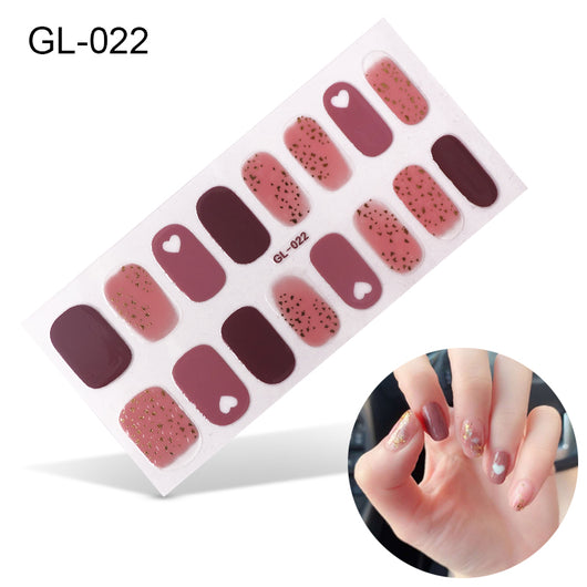 Pegatinas de Uñas con Efecto Láser y Película de Aceite Colorida - Image 47