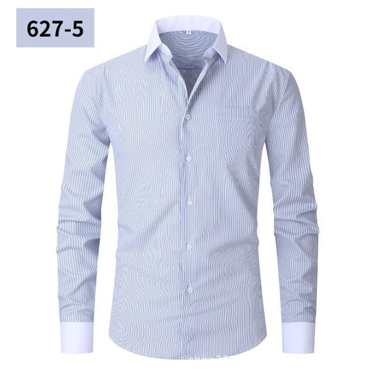 Camisa Rayada de Verano para Hombre Talla Grande - Image 6