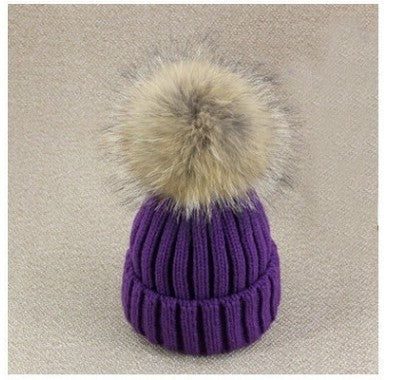 Gorro Infantil de Lana con Pompón para Otoño e Invierno - Image 12