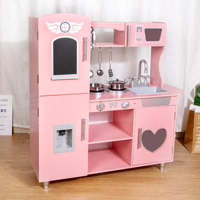 Cocina de Juguete Infantil de Madera con Accesorios Realistas - Image 4