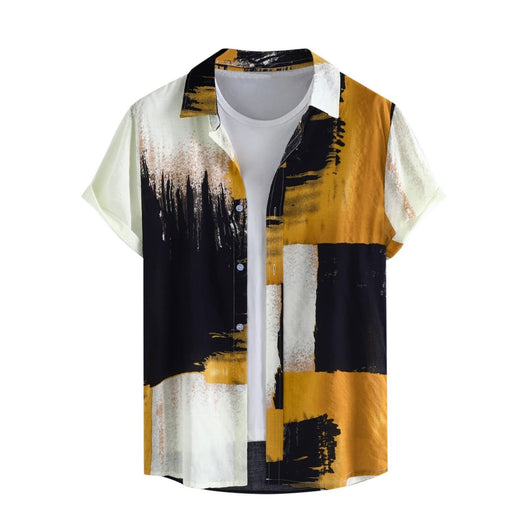 Camisa Casual para Hombre con Impresión 3D Digital