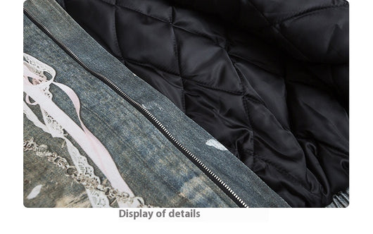 Chaqueta Acolchada Retro Americana Ancha para Hombre - Image 12