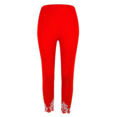 Pantalones Capri Ajustados con Estampado Reductor - Image 22