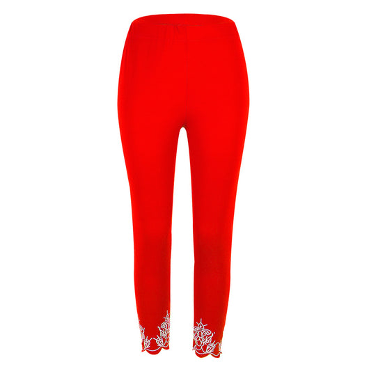 Pantalones Capri Ajustados con Estampado Reductor - Image 22