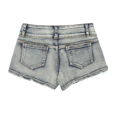 Pantalones Cortos Denim Lavado Efecto Adelgazante - Image 3