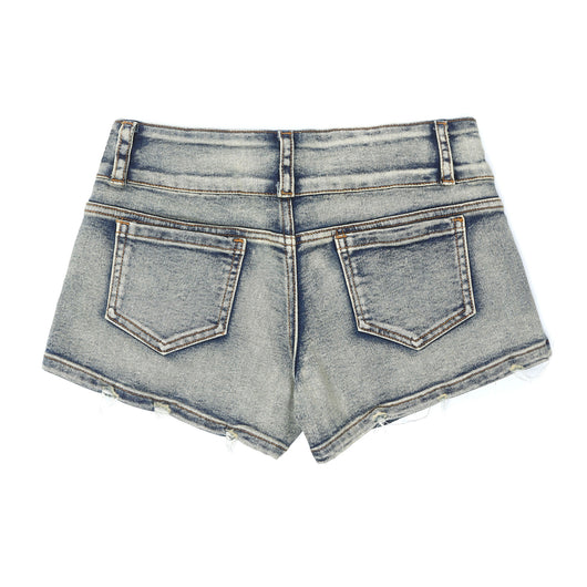 Pantalones Cortos Denim Lavado Efecto Adelgazante - Image 3