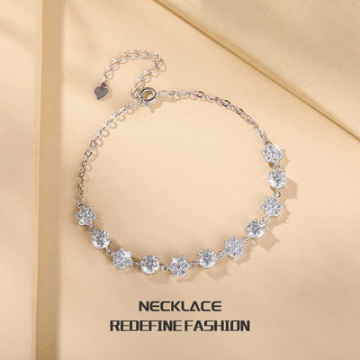 Pulsera de Plata 925 Estilo Minimalista Lujo Ligero para Mujer