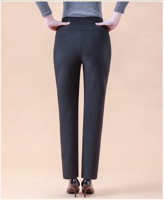 Pantalones Negros Talla Grande para Mujer con Cintura Ajustada y Corte Recto - Image 18