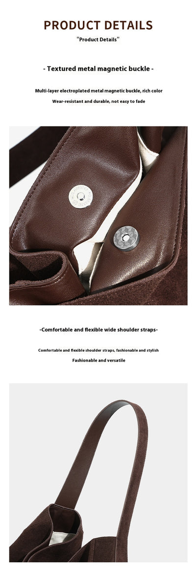 Bolso Tote de Cuero Gamuza Mate - Bolsa Profesional para Commuter - Image 15