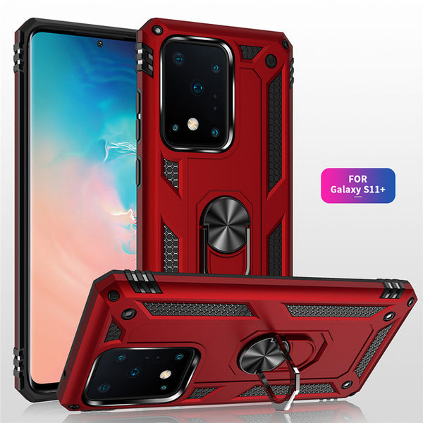 Funda Protectora Samsung S20 con Anillo Soporte - Resistencia Militar Anti-Caídas