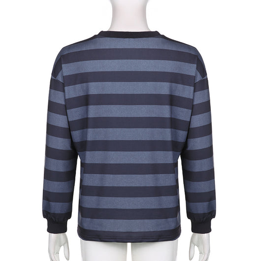 Sudadera Rayada de Manga Larga para Mujer - Image 12