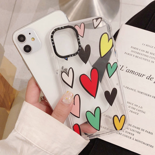 Funda Protectora para Celular Anti-Caídas con Diseño Romántico