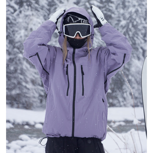 Chaqueta de Snowboard Impermeable y Transpirable con Adhesivo de Presión Total - Image 14