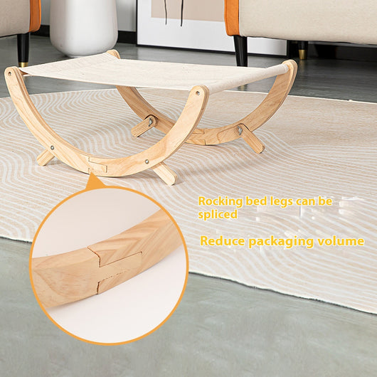 Cama Hamaca Plegable para Gatos - Nido de Madera Maciza - Image 3