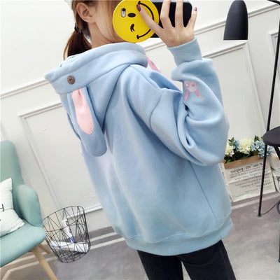 Sudadera con Capucha Orejas de Conejo para Mujer - Image 4