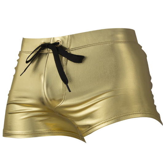 Bóxer de Baño Hombre Triángulos Dorado y Plata - Image 9