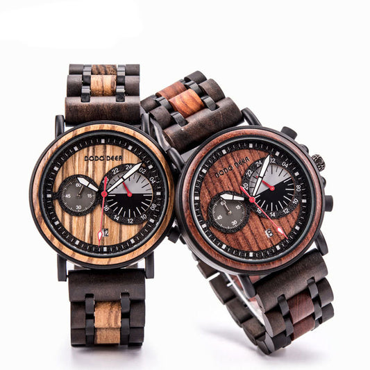 Reloj de Madera con Grabado Láser para Hombre - Image 2