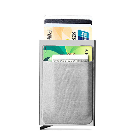 Billetera Automática Anti-Robo con Protección RFID para Tarjetas Bancarias