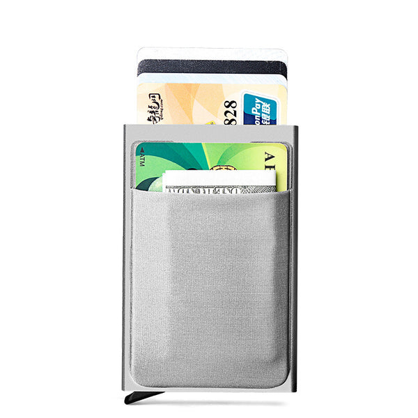 Billetera Automática Anti-Robo con Protección RFID para Tarjetas Bancarias