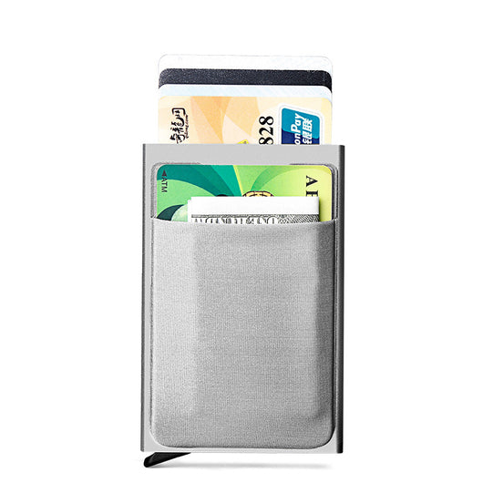 Billetera Automática Anti-Robo con Protección RFID para Tarjetas Bancarias