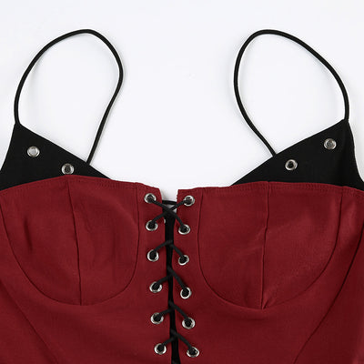 Camiseta Ajustada Bicolor con Encaje y Control de Cintura - Image 22