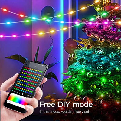 Luz Navideña LED Bluetooth con Cable USB - Árbol Ambientador Inteligente - Image 4