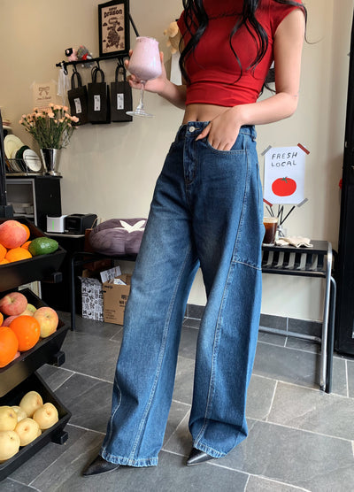 Jeans Banana Curve Deconstruidos con Corte Suelto - Image 19