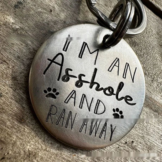 Placa de Identificación para Perro en Acero Inoxidable con Diseño Divertido - Image 8