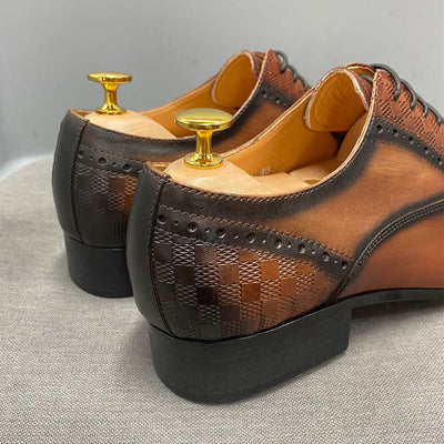 Zapatos de Cuero Marrón y Negro para Negocios Casuales - Image 5
