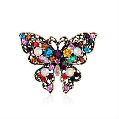 Broche Mariposa Brillante con Cristales de Diamante - Image 5