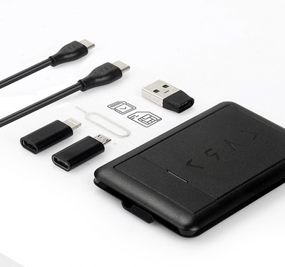 Organizador Portátil 5 en 1: Bolsa Multiusos para Cables, Tarjetas y Cargador Inalámbrico - Image 3