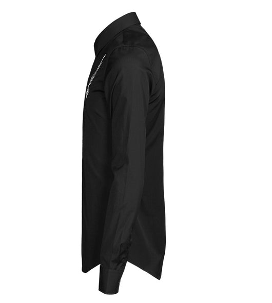 Camisa Manga Larga Slim Fit con Insignia Artesanal para Hombre - Image 5