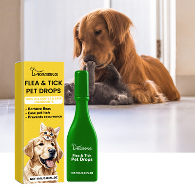 Champú Antiparasitario para Perros y Gatos - Control de Pulgas, Garrapatas y Piojos