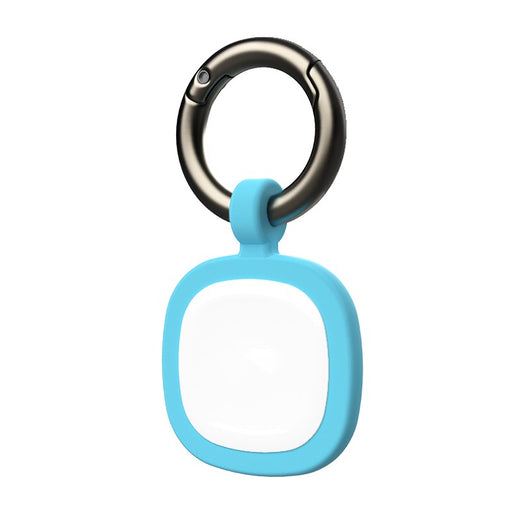 Yellow and grey silicone pet ID tag with a metal carabiner clip for anti-loss identification. - Image 16