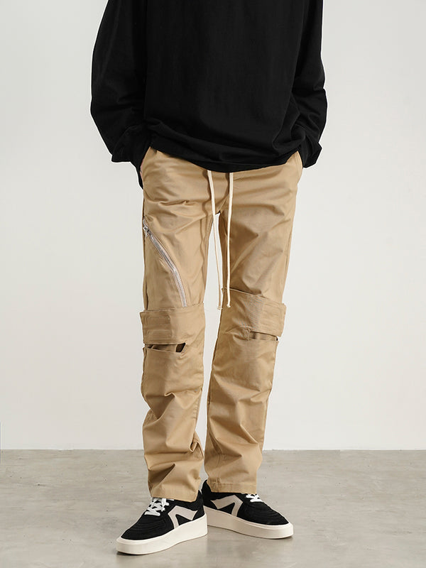 Pantalones Jogger Overol Casual con Cordón Ajustable
