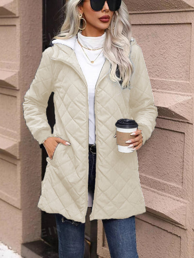 Abrigo Acolchado con Capucha para Mujer - Fleece Cálido - Image 10