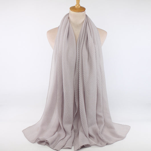 Pañuelo de algodón plisado para mujer - Image 26