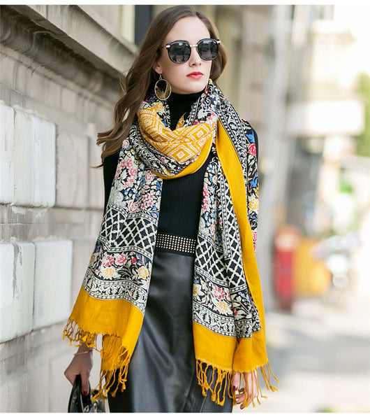 Suéter Oversized de Cachemira a Cuadros Lujo Invierno para Mujer - Image 2