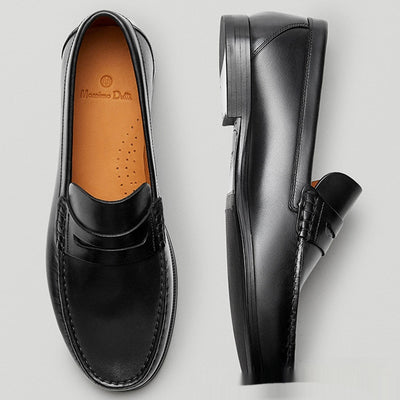 Mocasín Retro de Cuero Genuino para Hombre - Confección Artesanal Resistente - Image 9