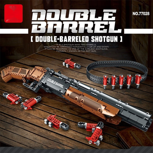 Bloques de Construcción Escopeta de Doble Tubo - Modelo Armable
