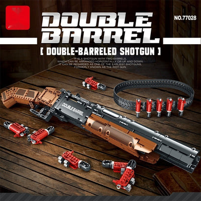 Bloques de Construcción Escopeta de Doble Tubo - Modelo Armable
