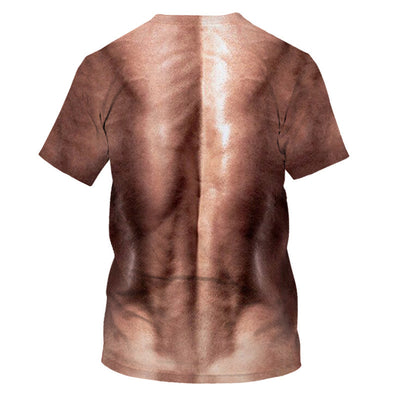 Camiseta Músculo Ajustada de Tendencia Europea y Americana - Image 4