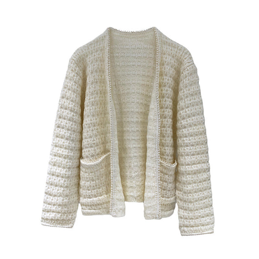 Cardigan de Mujer con Perlas Decorativas - Image 2
